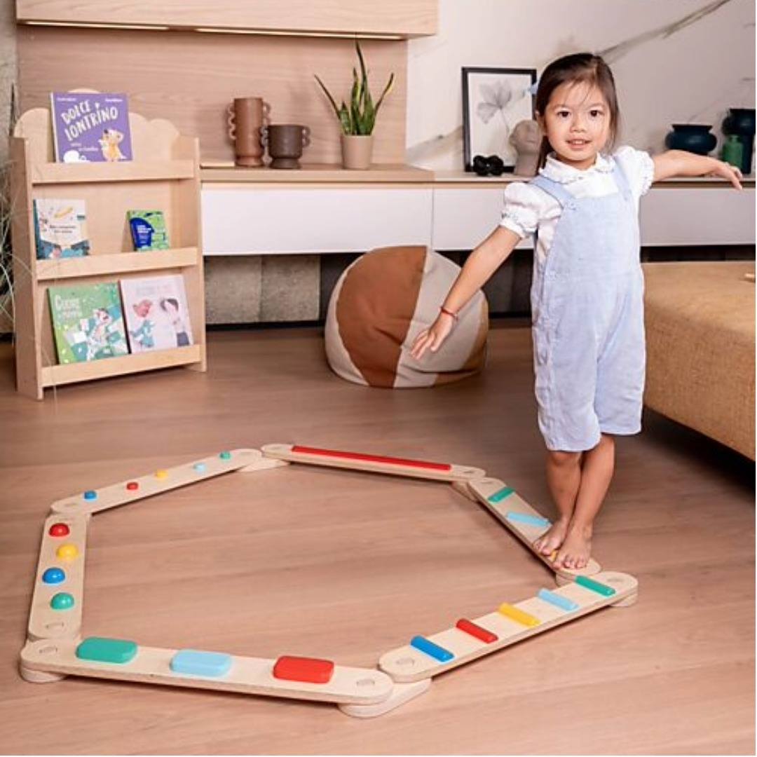 Family Nation percorso Montessori equilibrio legno 14 pezzi