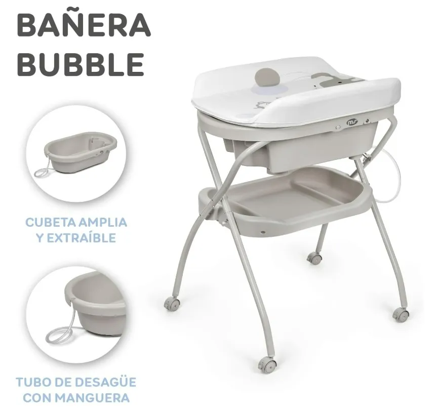 Innovaciones MS Bubble Vaschetta Fasciatoio 2 in 1 Altezza