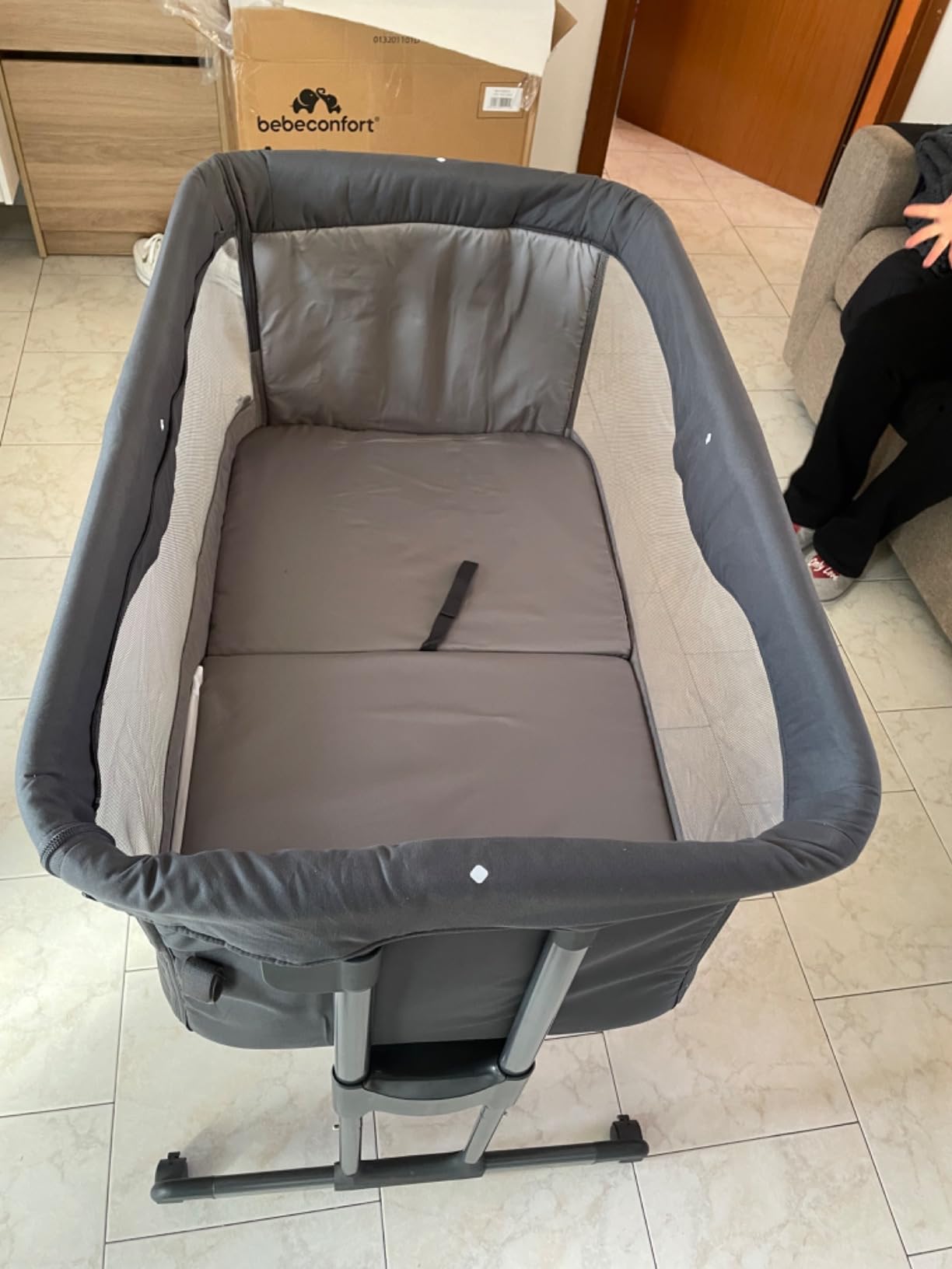 Bebé Confort Amara culla fianco letto Tinted Grey 9 kg