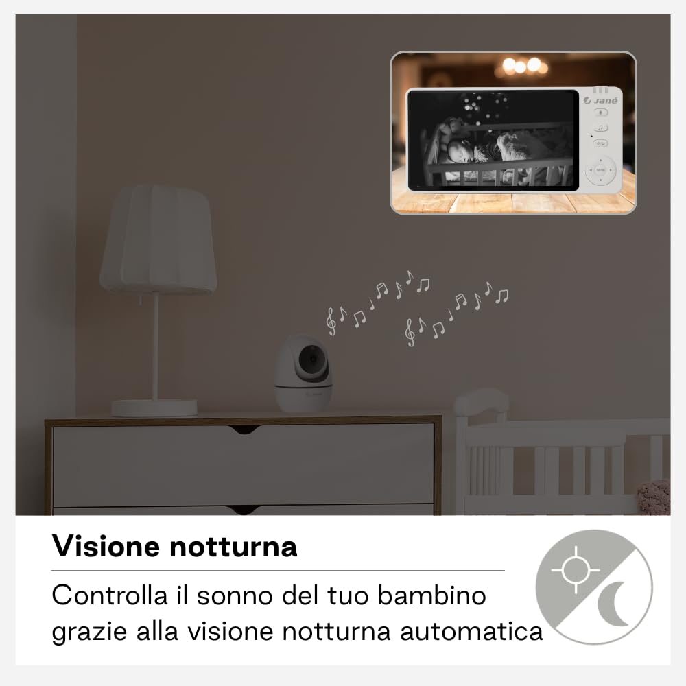 Jané Eye Pro Baby Monitor con Telecamera Display 5"