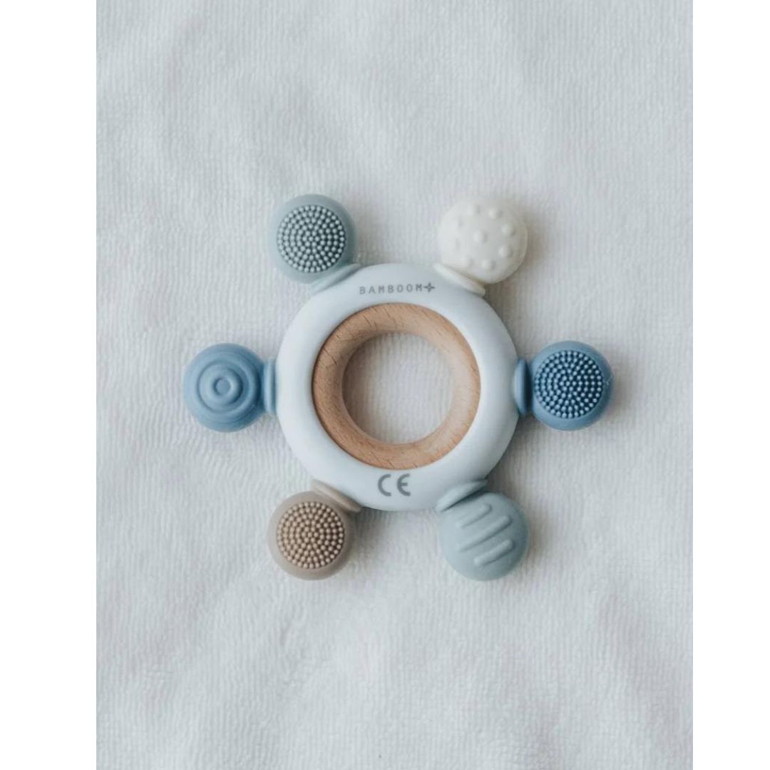 Bamboom Timone massaggiagengive legno silicone dentizione