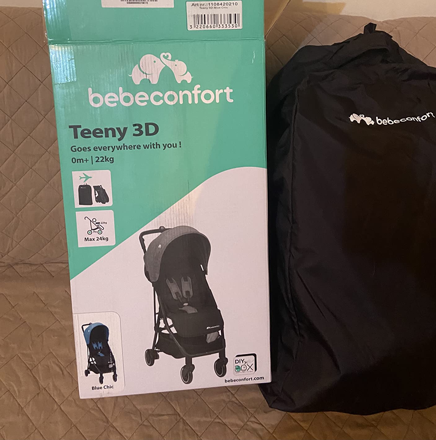 Bebé Confort Teeny 3D passeggino Black Chic ultraleggero