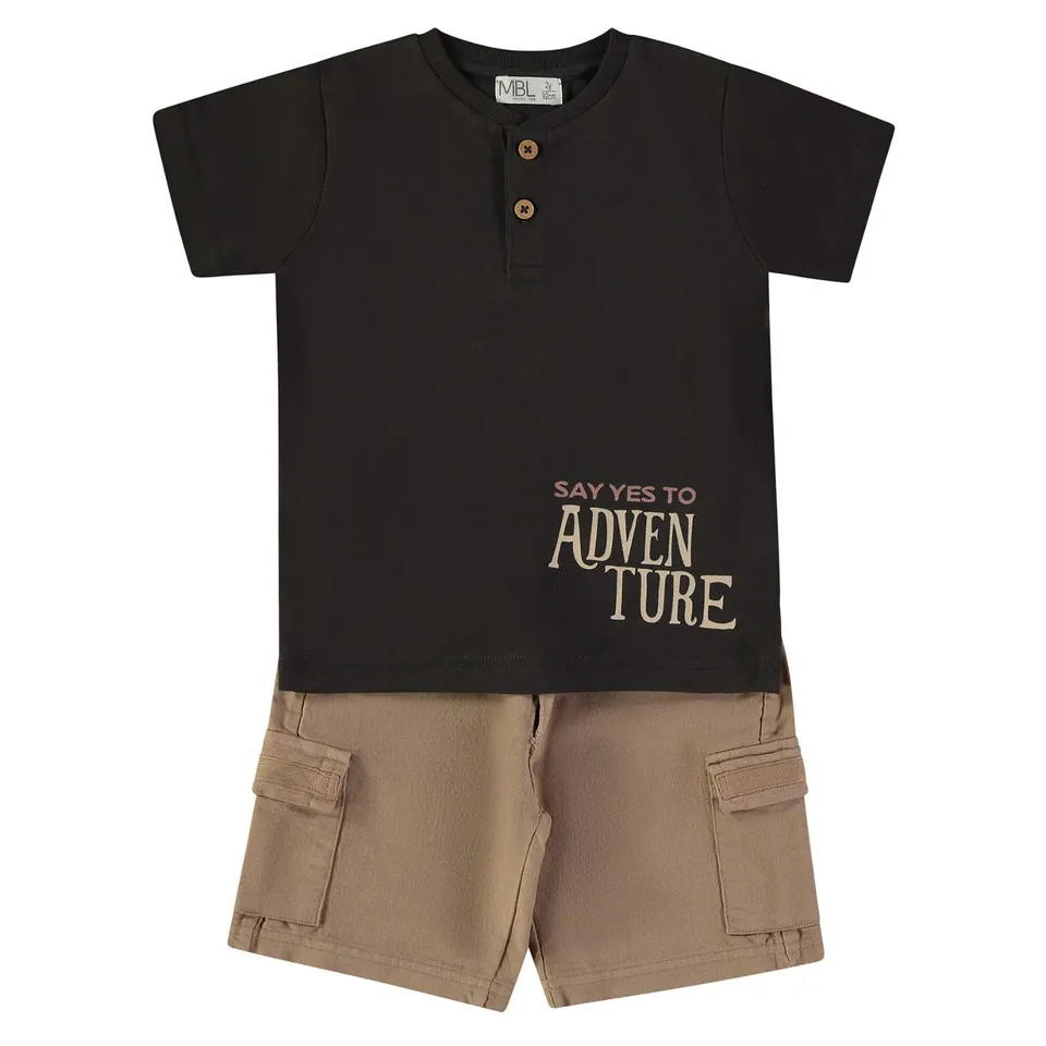 Wonderlife Adventure completo 2 pezzi cotone bambino