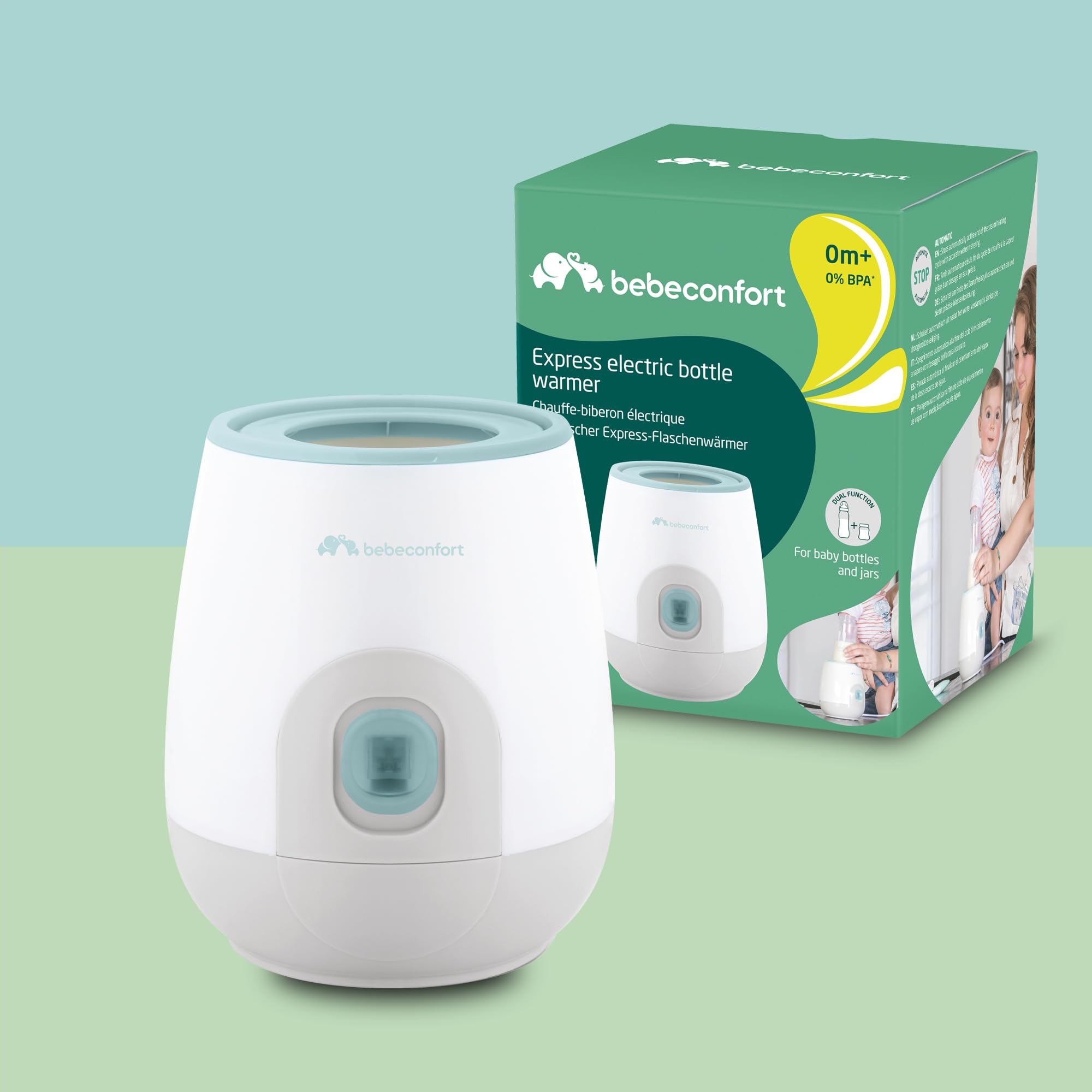 Bebé Confort Scaldabiberon Elettrico Bianco Verde rapido