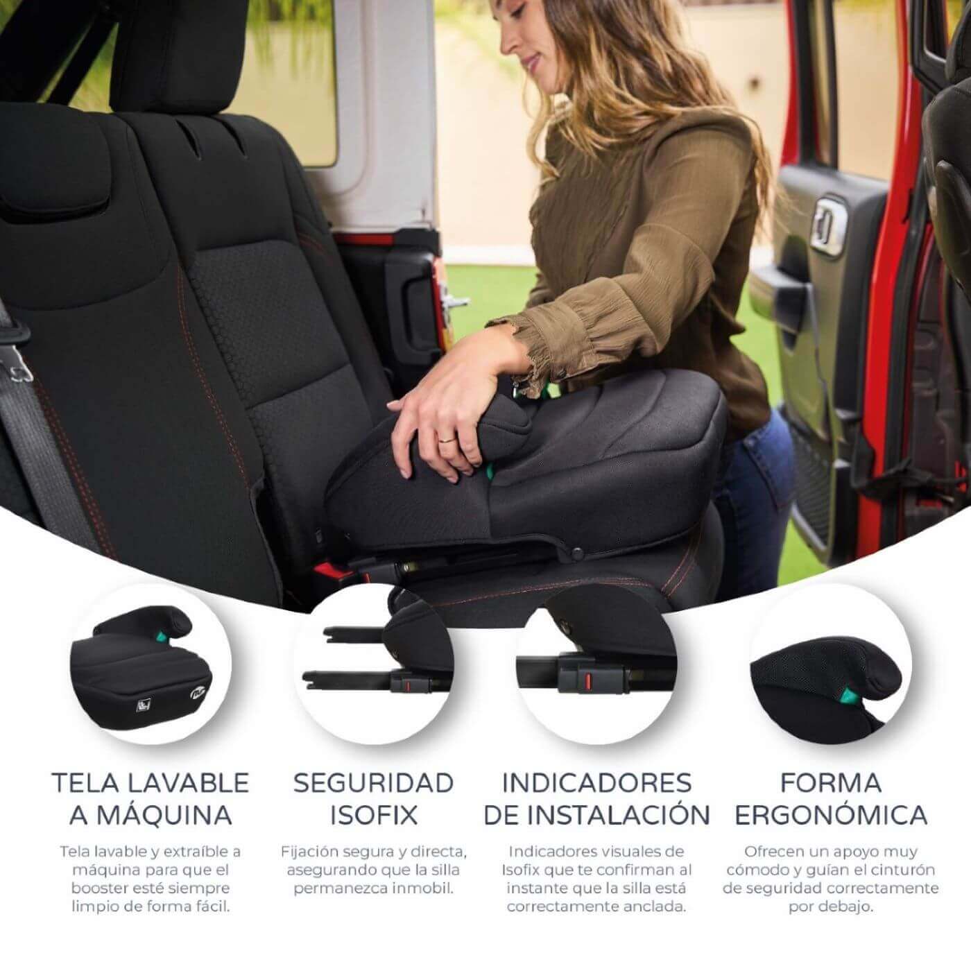 Innovaciones MS Rialzo Auto Isofix i-Size 22-36 Kg