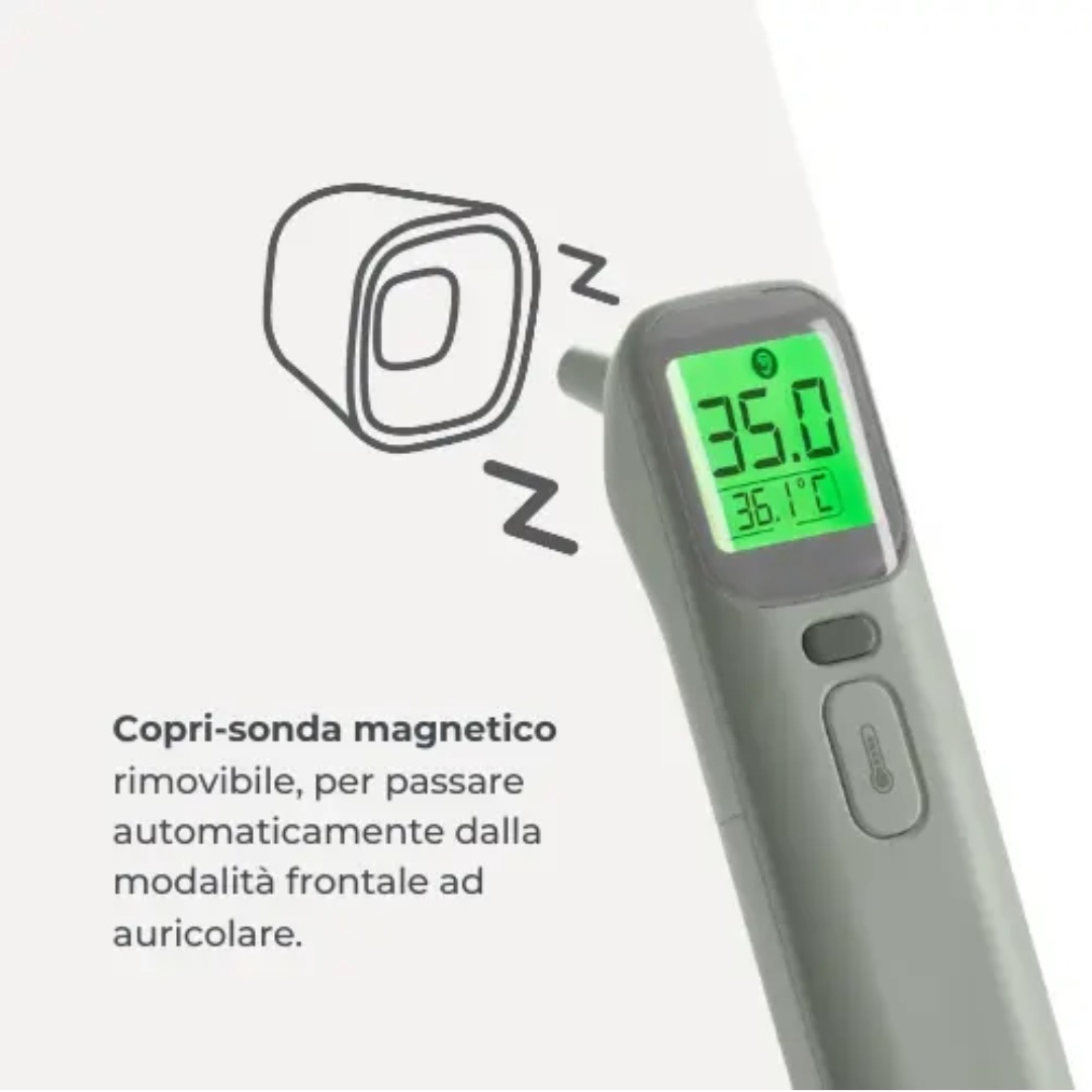 Nuvita termometro digitale frontale e auricolare 4 modalità