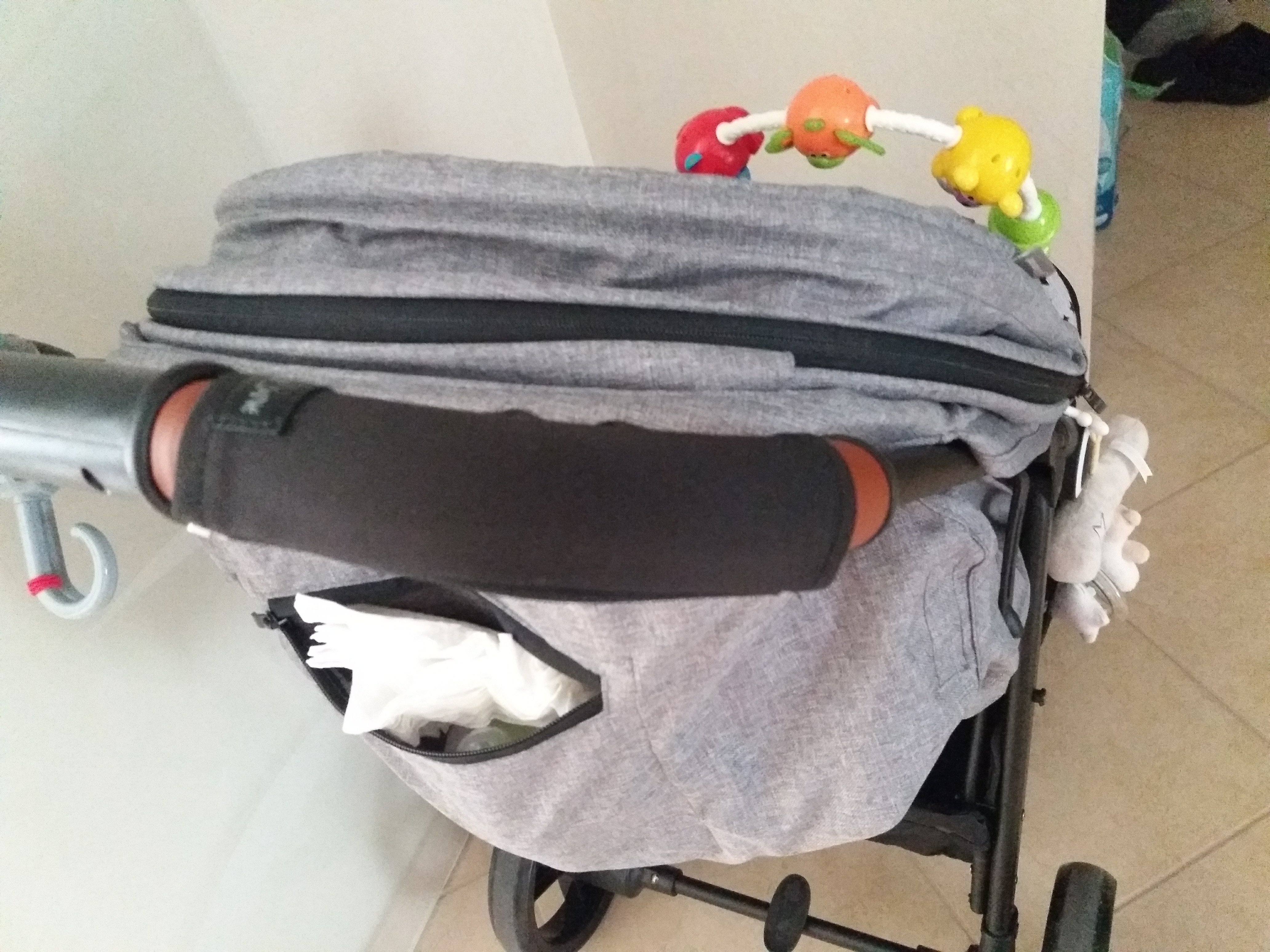 Jané Copertura Maniglione passeggino Nero set 2 pezzi con zip