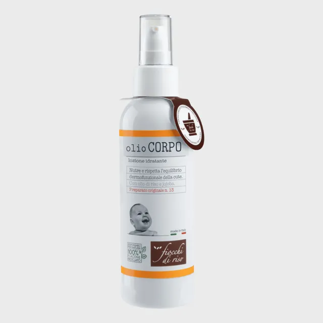 Fiocchi di Riso olio corpo 140ml massaggio neonato