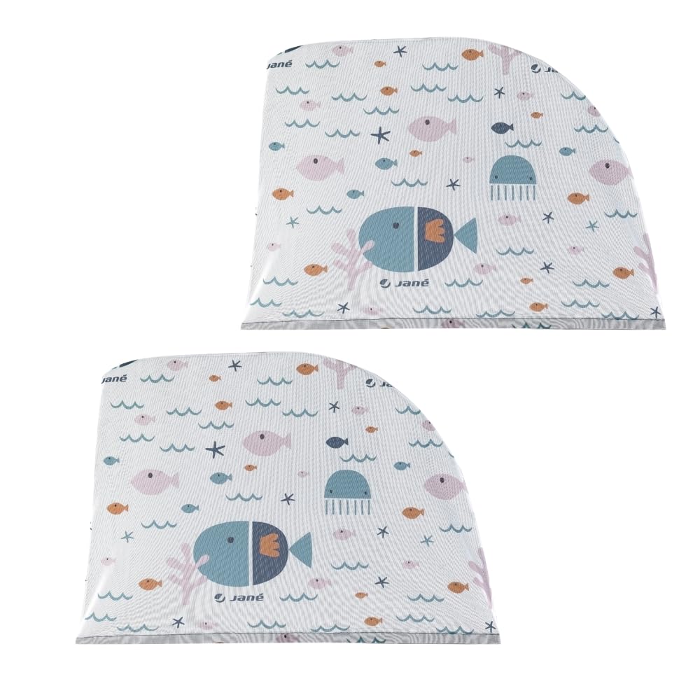 Jané Parasole Auto Finestrino L Blu Set 2 Pezzi UV30+