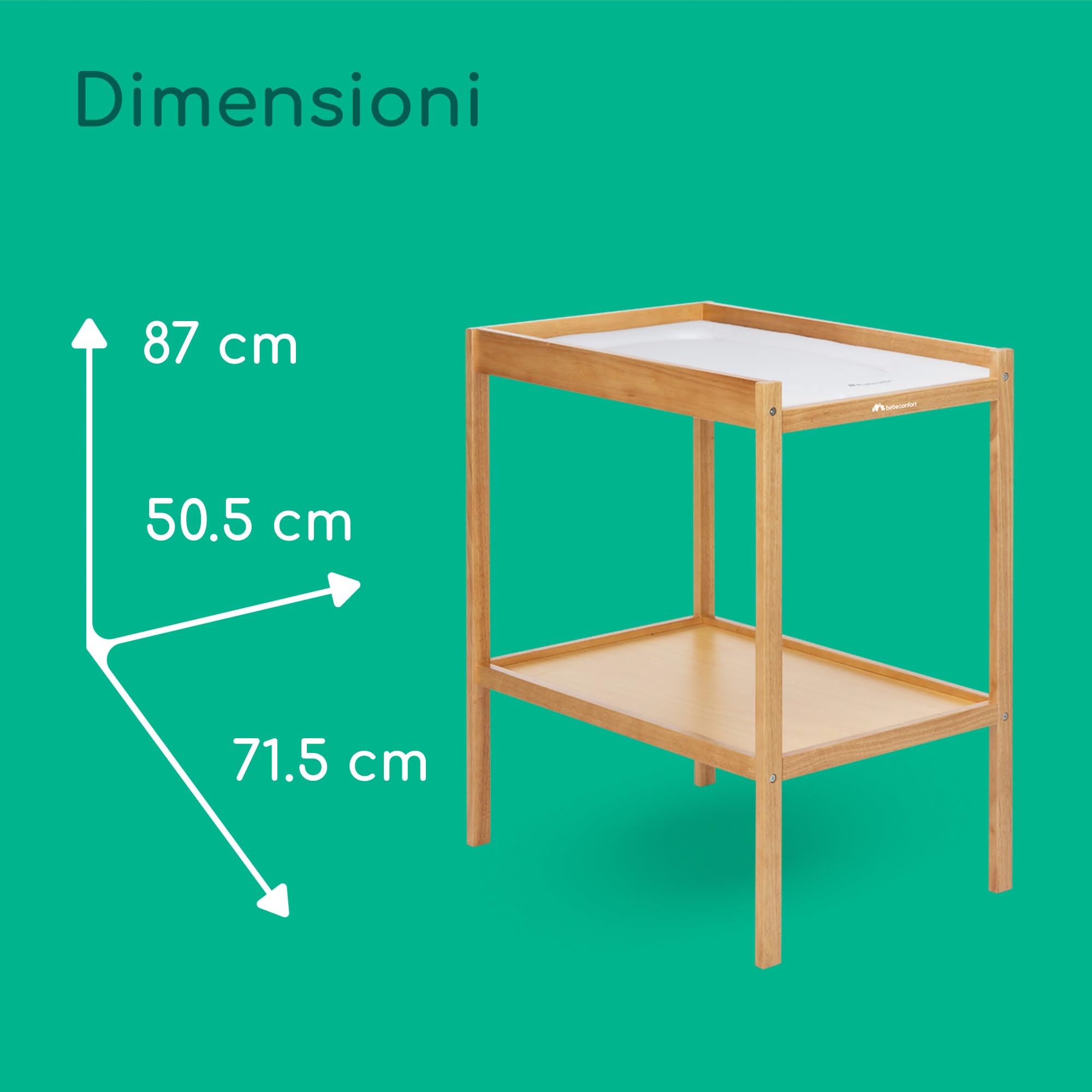 Bebé Confort Daisy fasciatoio legno naturale con materassino