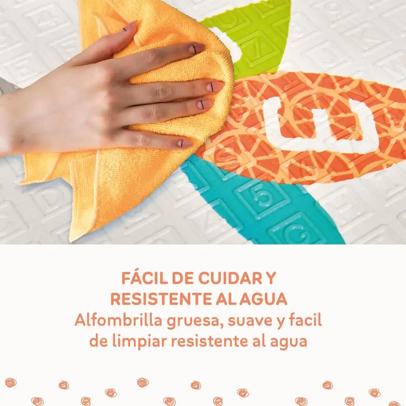Innovaciones MS Fancy tappetino gioco imbottito reversibile
