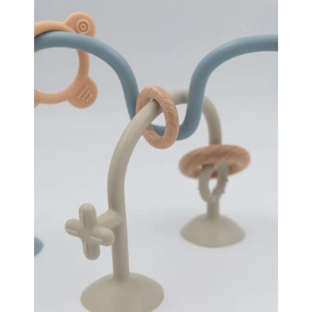 Bamboom gioco con ventose seggiolone silicone legno