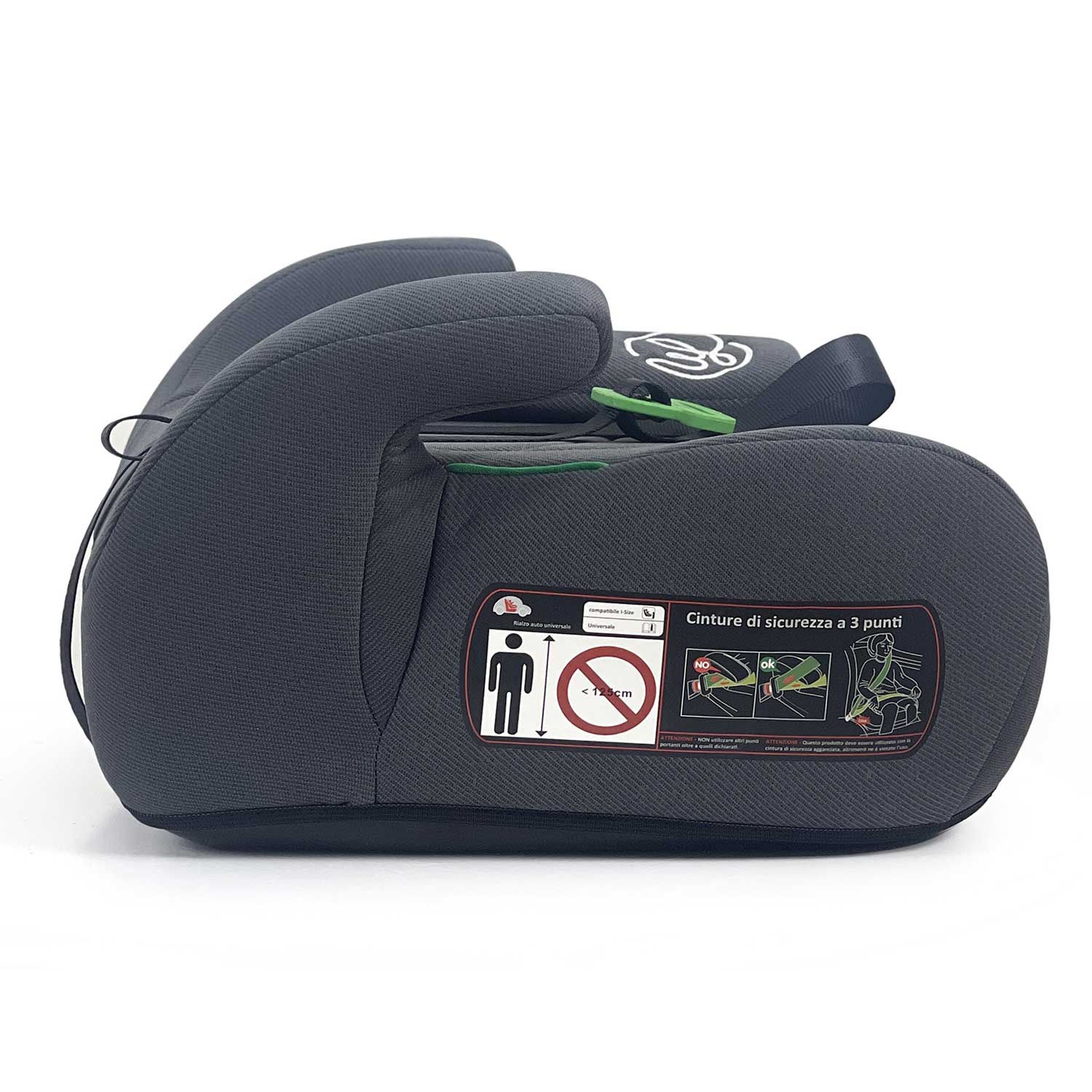 Wonderlife Jesi i-Size Plus rialzo auto 125-150 cm nero