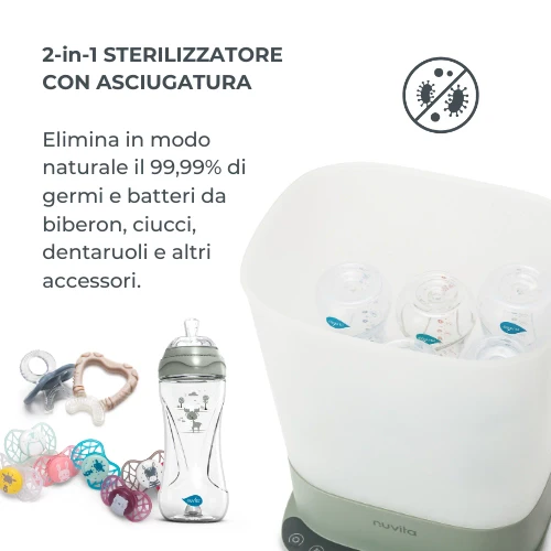 Nuvita SteriDry 1088 sterilizzatore 2in1 con asciugatura