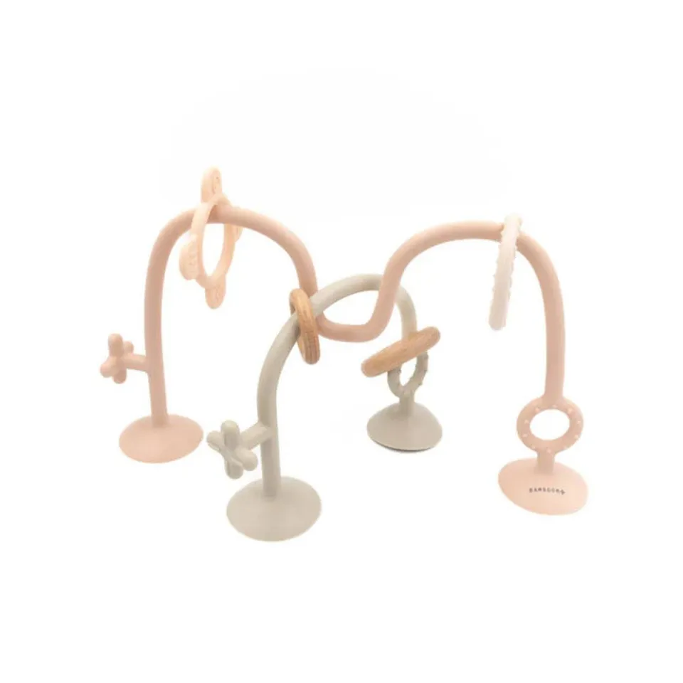 Bamboom gioco con ventose seggiolone silicone legno