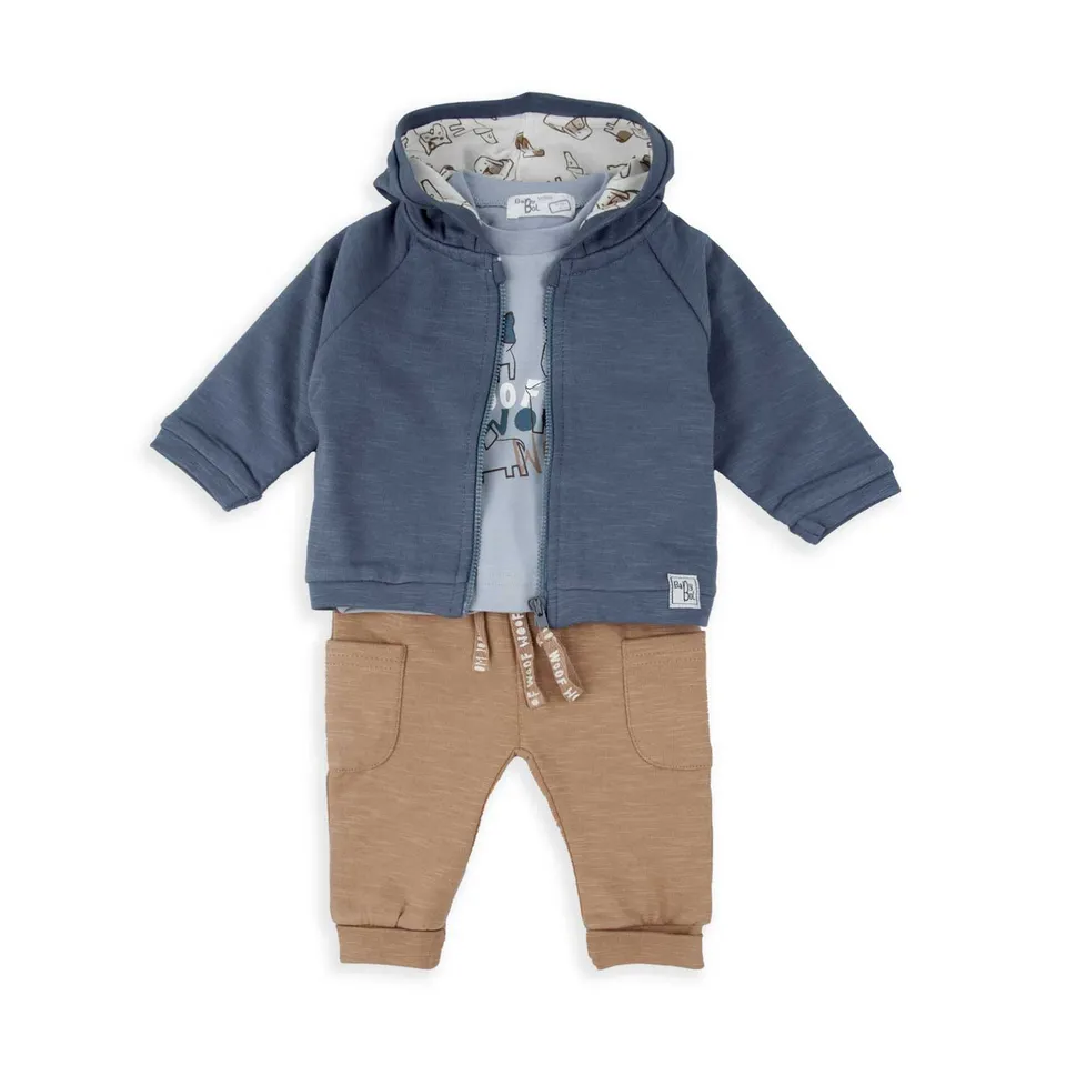Wonderlife Woof 250845 Completo 3 Pezzi Cotone Bimbo