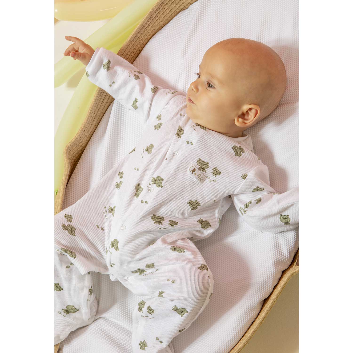 Wonderlife 160026 Tutina Manica Lunga Bianca Rane 6 Mesi costine