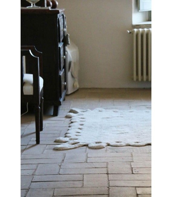 Lorena Canals Pizzo Tappeto Lavabile Grigio 120x160