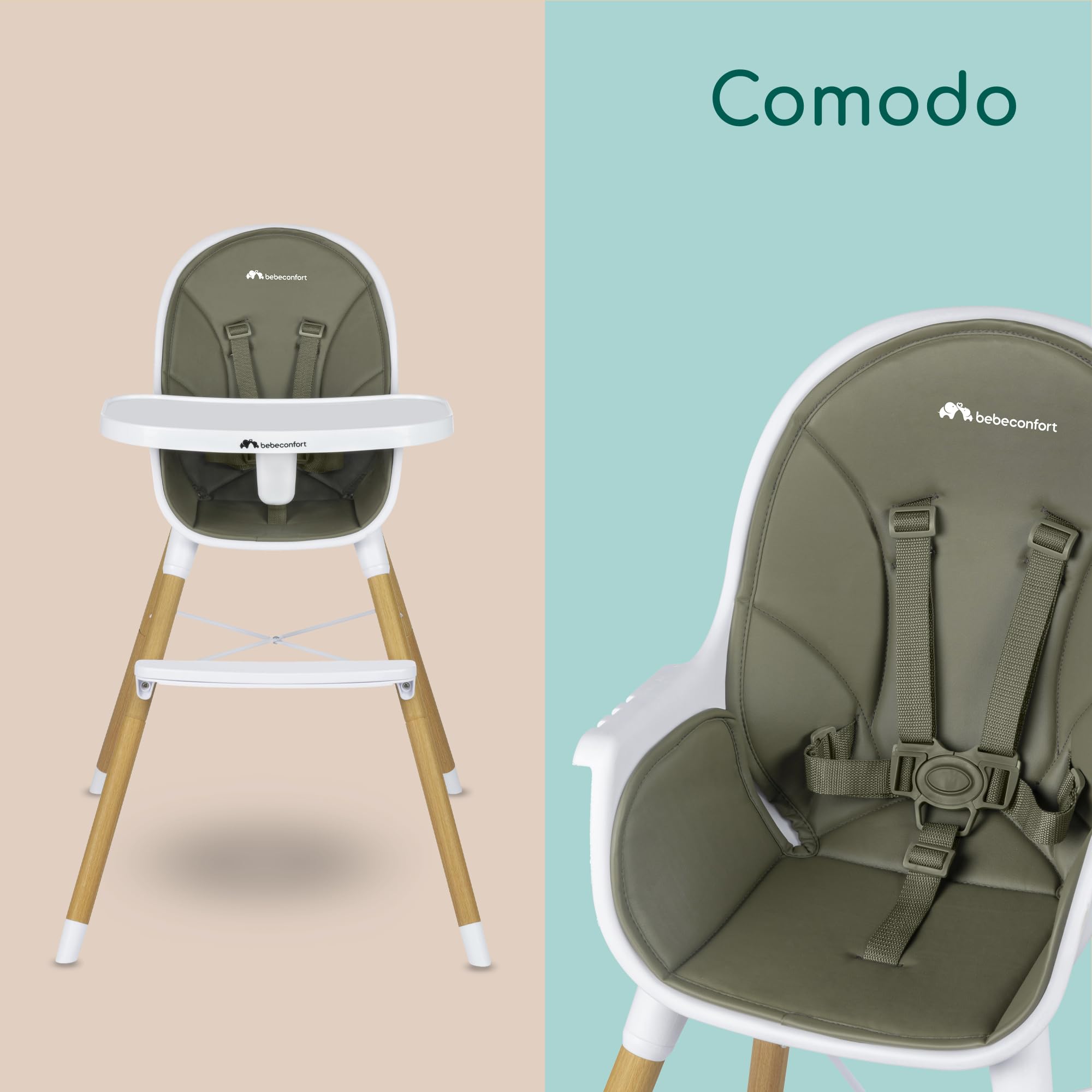 Bebé Confort Avista seggiolone pappa Mineral Green evolutivo 30 kg