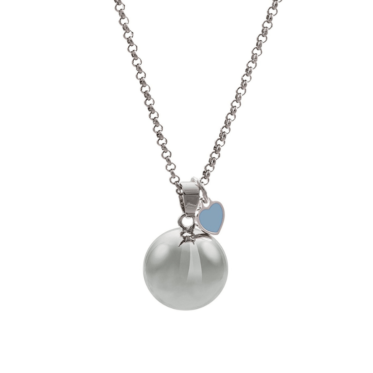 Mamijux Pink Heart Collana Chiama Angeli Cuore Rosa