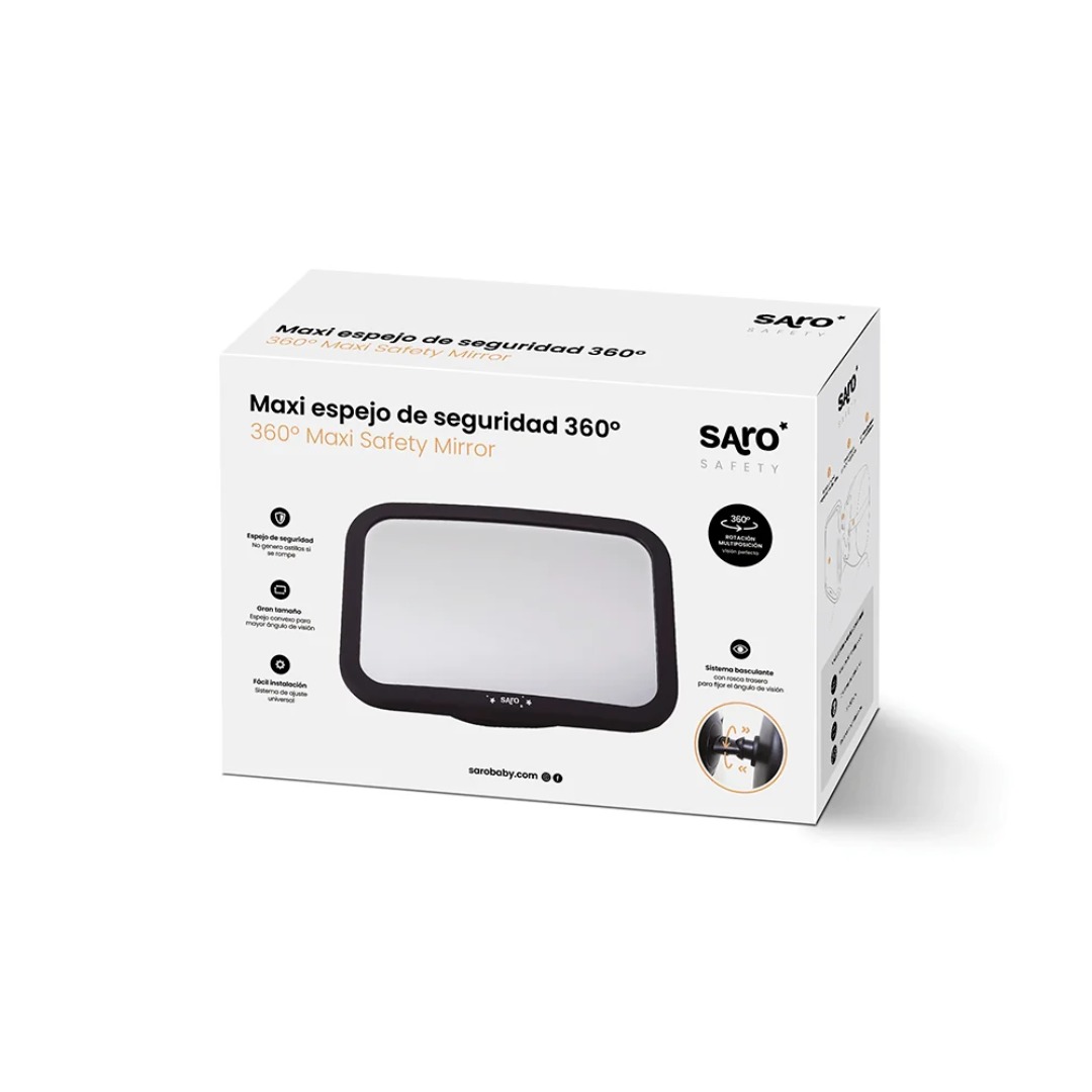 Saro Maxi 360° Specchio Auto Bambino 19x26,5 cm Antischegge