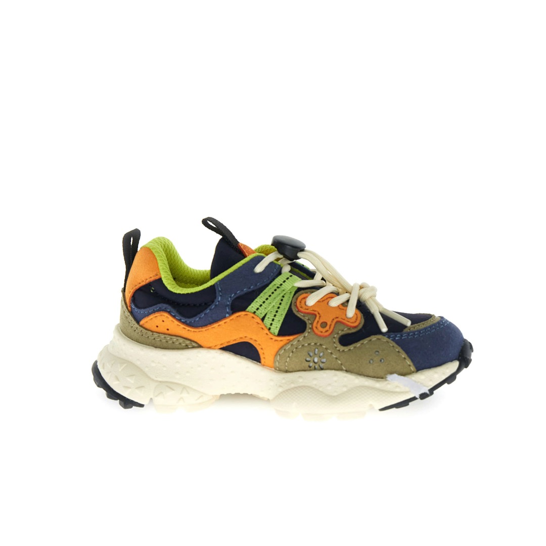 Flower Mountain Yamano 3 sneakers navy senape orange