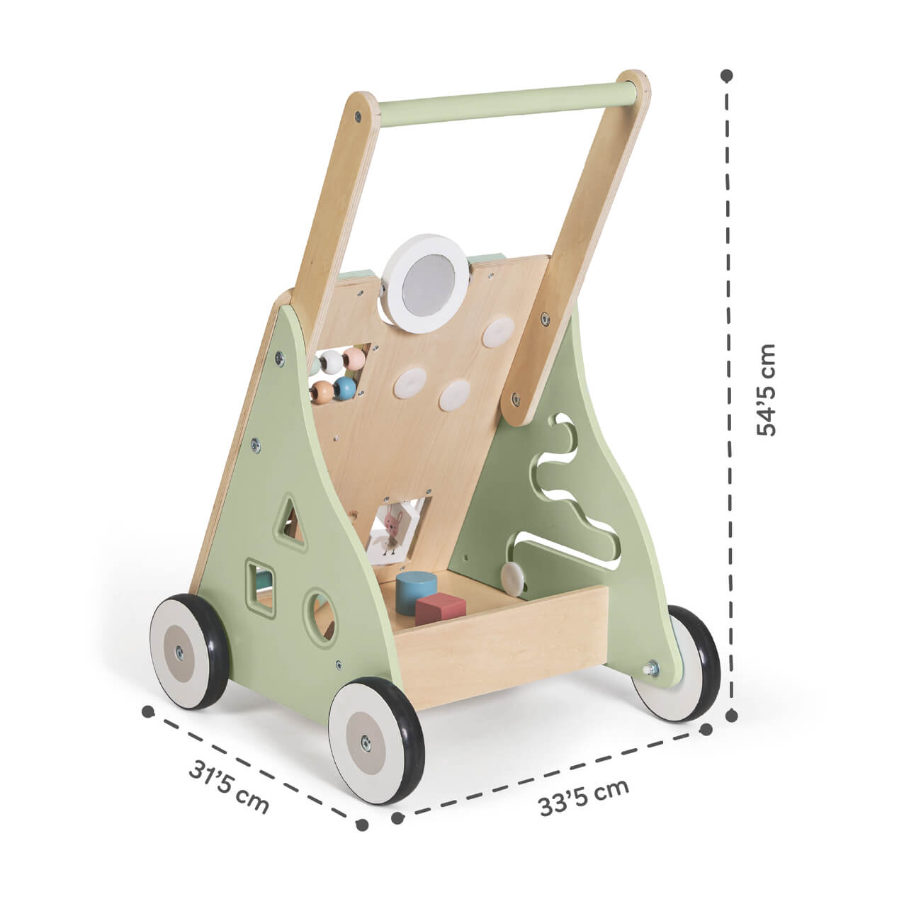 Innovaciones MS Primi Passi Maxi carrello in legno