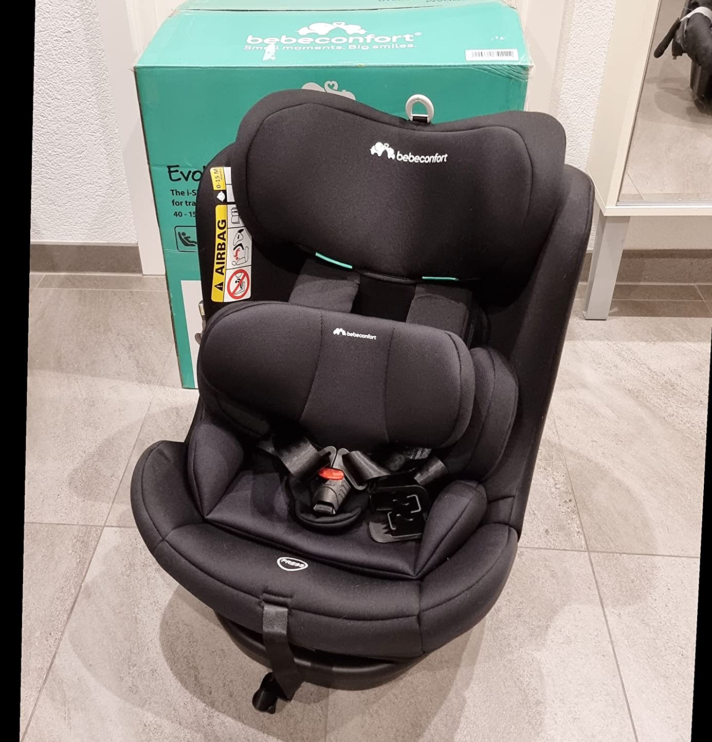 Bebé Confort EvolveFix i-Size seggiolino auto Black Mist 360