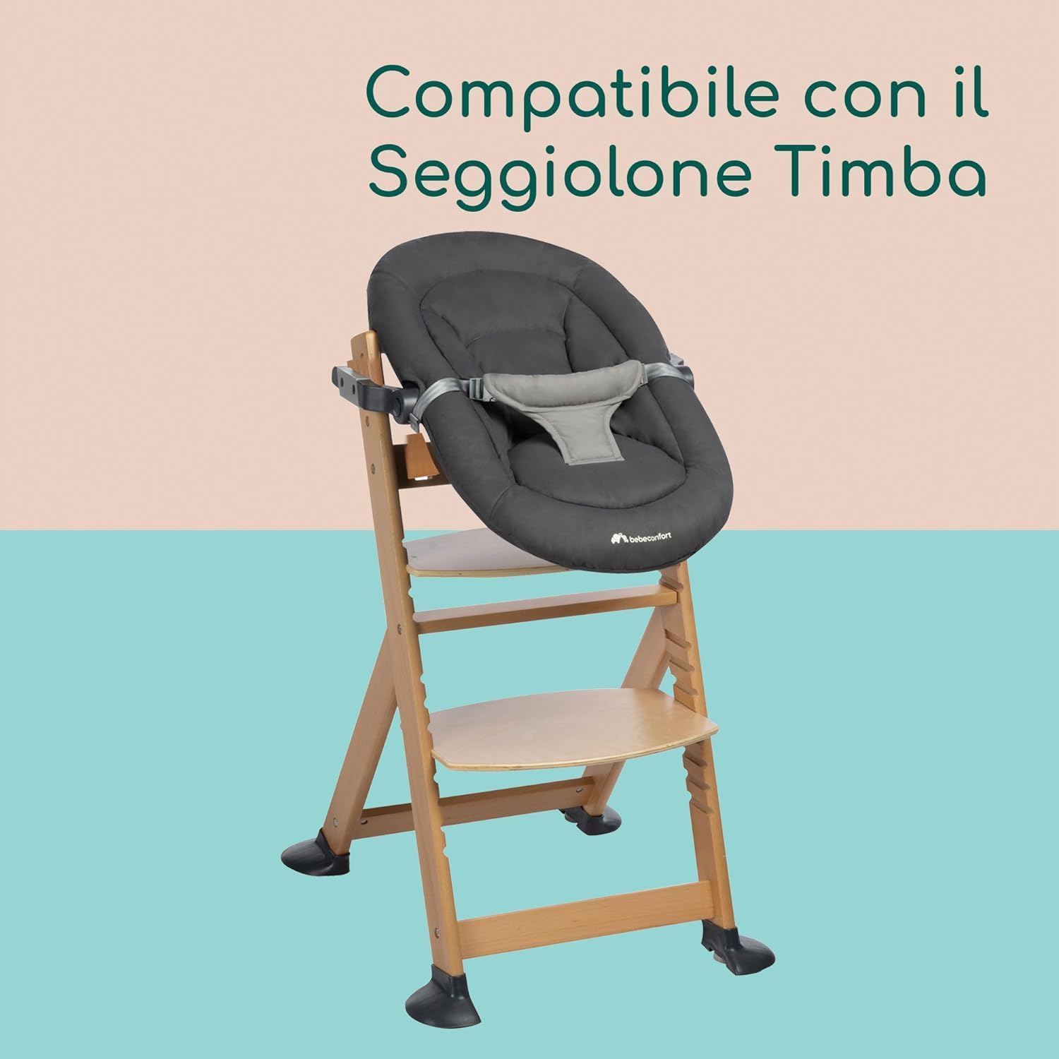 Bebé Confort Timba Baby 2 in 1 Sdraietta Tinted Graphite