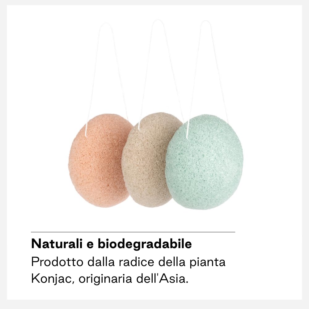 Jané Spugna Konjac Neonato Bagnetto x3 Pelli Sensibili