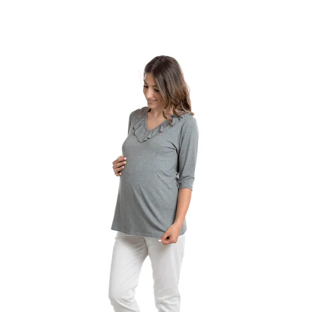 Premamy M8773/11 t-shirt allattamento manica 3/4 viscosa