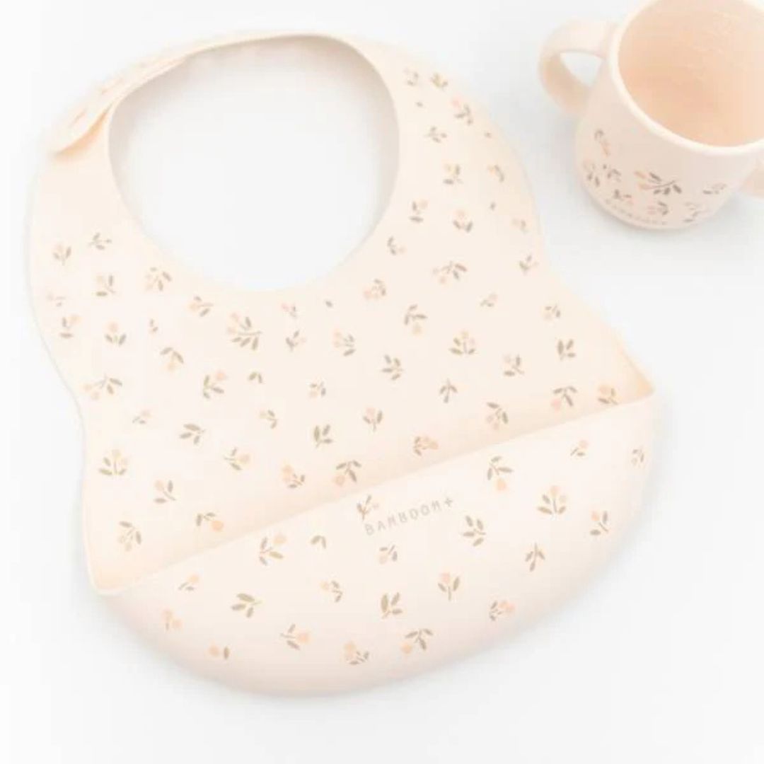 Bamboom bavaglino silicone con tasca e tazza