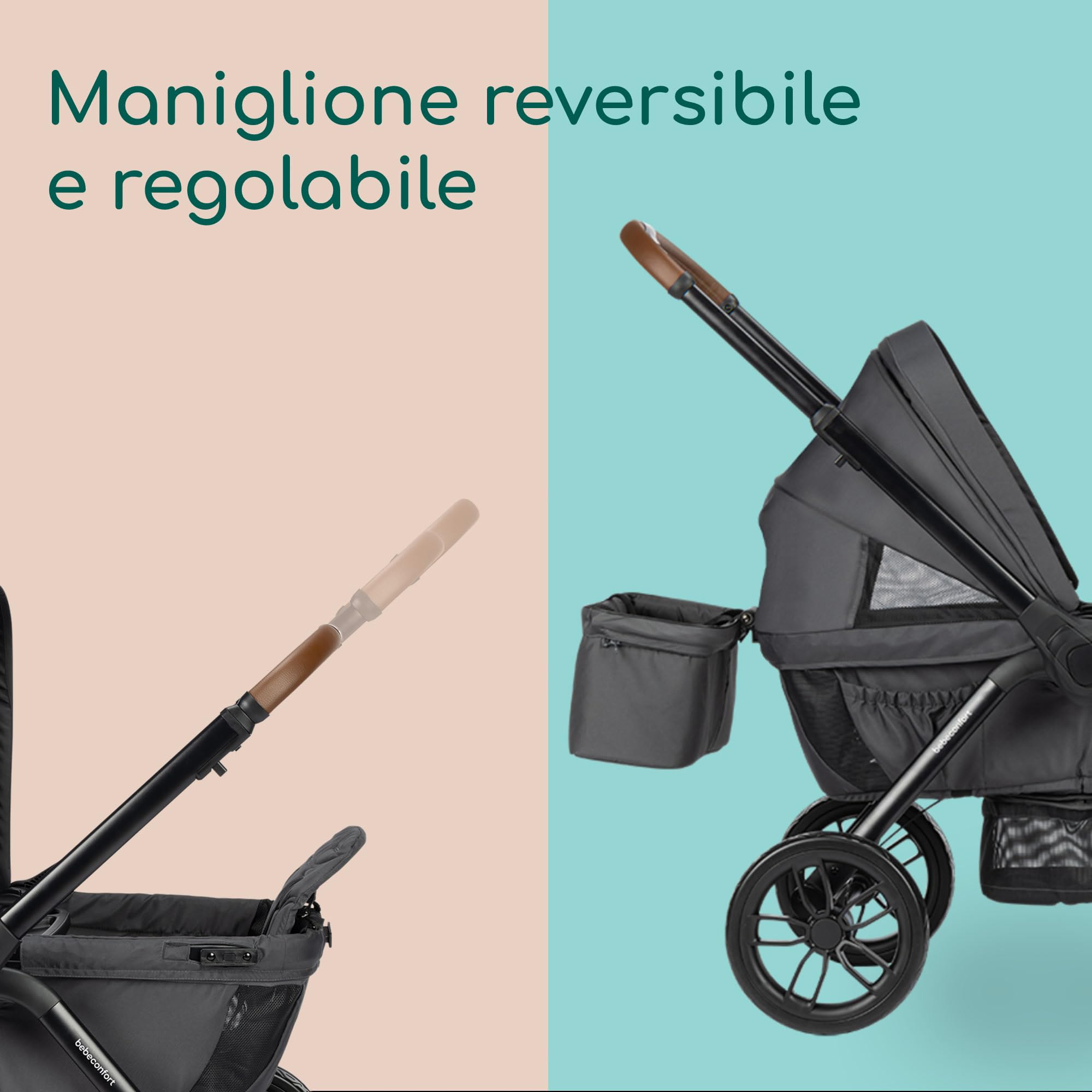 Bebé Confort Helios passeggino gemellare Mineral Graphite