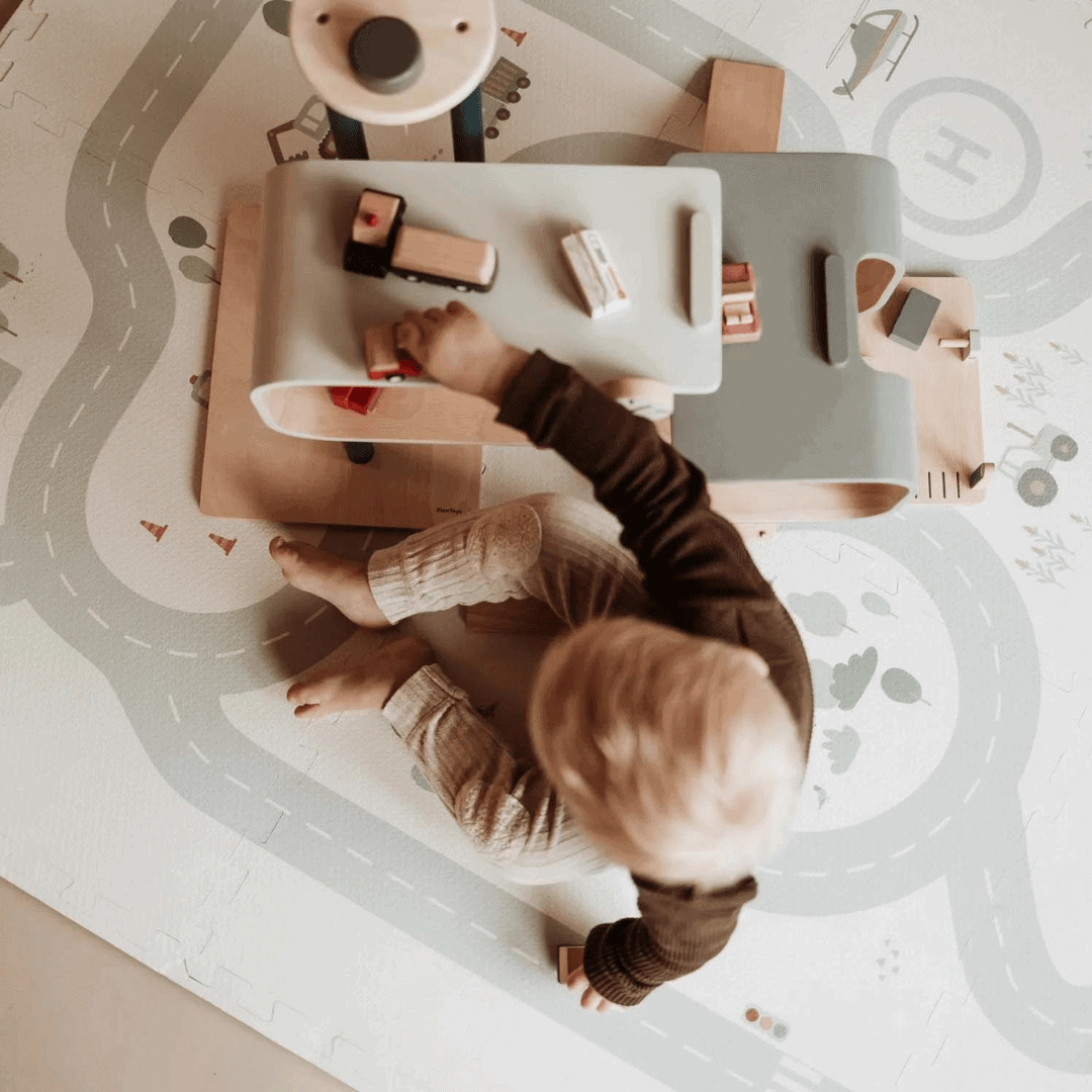 Play & Go EEVA Tappeto Gioco Puzzle 120x180cm reversibile