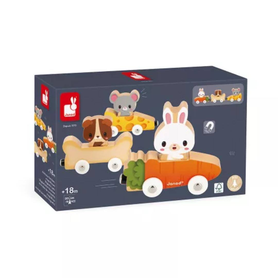 Janod Animali Domestici gioco magnetico in legno 18 mesi