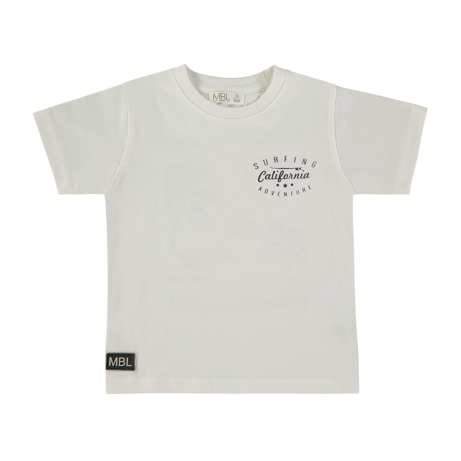 Wonderlife Surfing California 162450 t-shirt bimbo cotone bianca