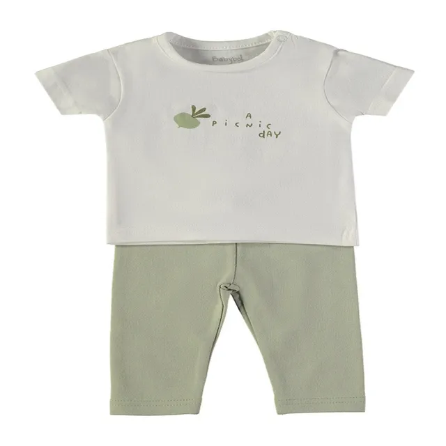 Wonderlife 160060 Completo Neonato 2 Pezzi Cotone Verde