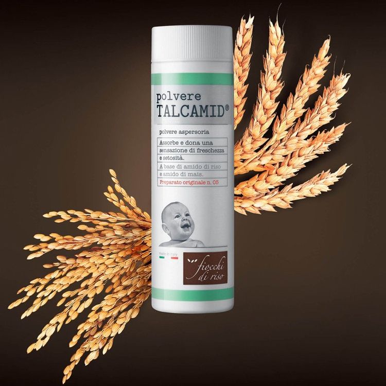 Fiocchi di Riso Talcamid Polvere Corpo 50 g Riso e Mais