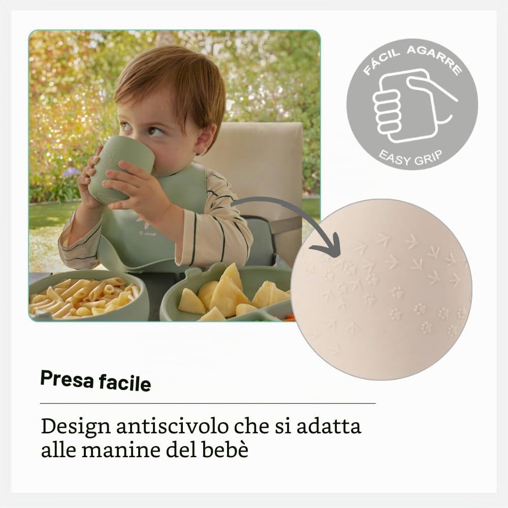 Jané Bicchiere Apprendimento Silicone Sand Antigoccia