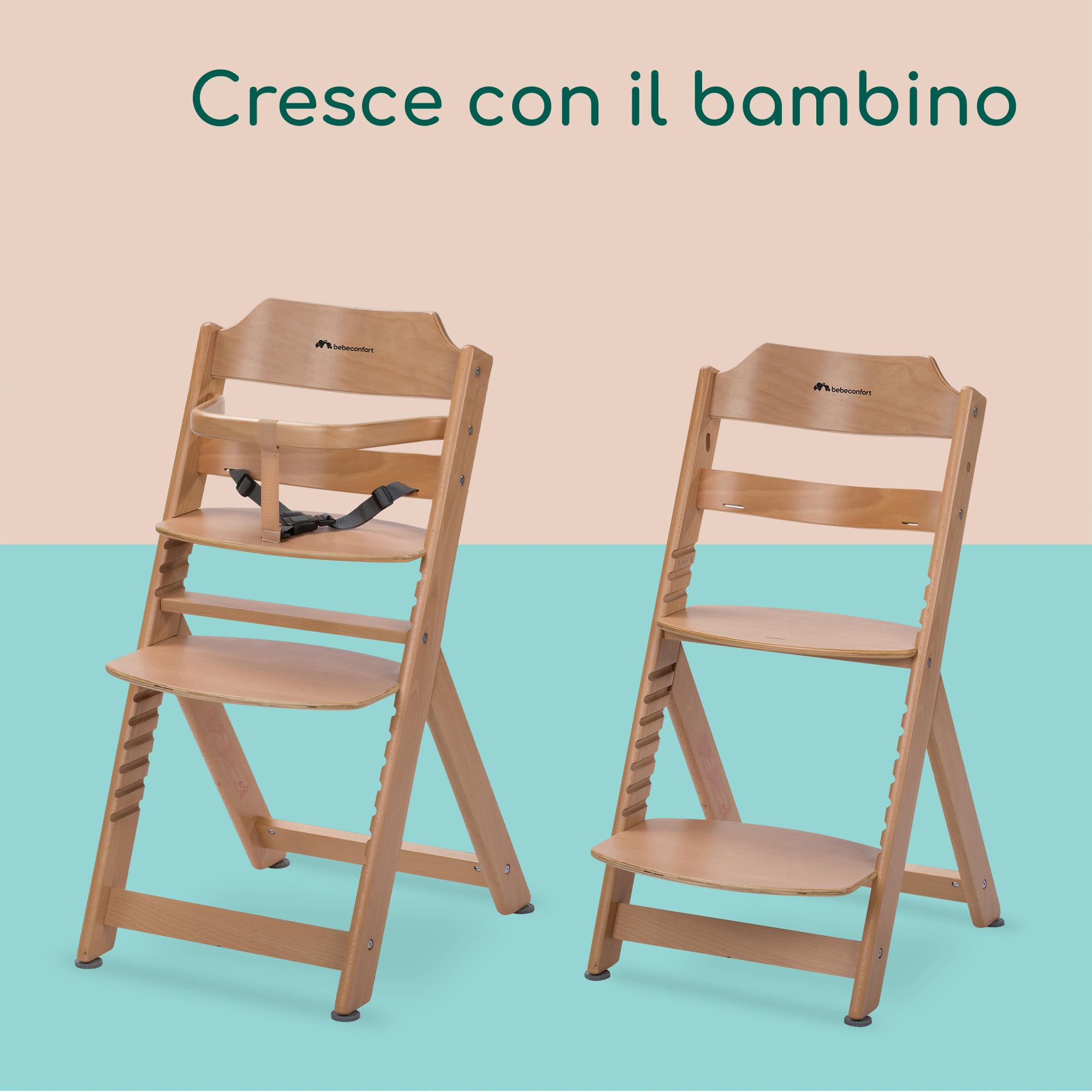 Bébé Confort Timba Seggiolone Legno Naturale 110 kg