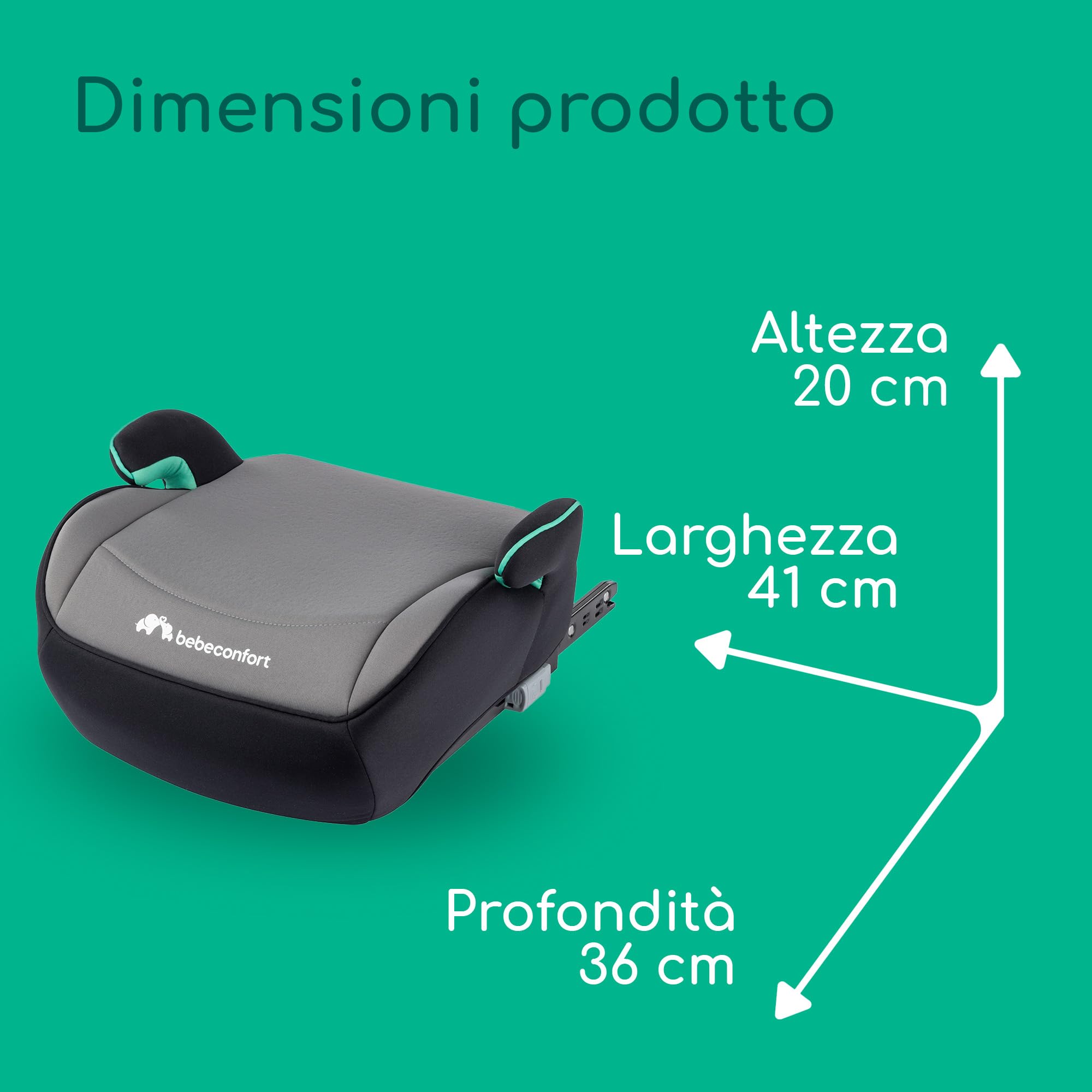 Bebé Confort Manga i-Fix Rialzo Auto Isofix Grey Mist