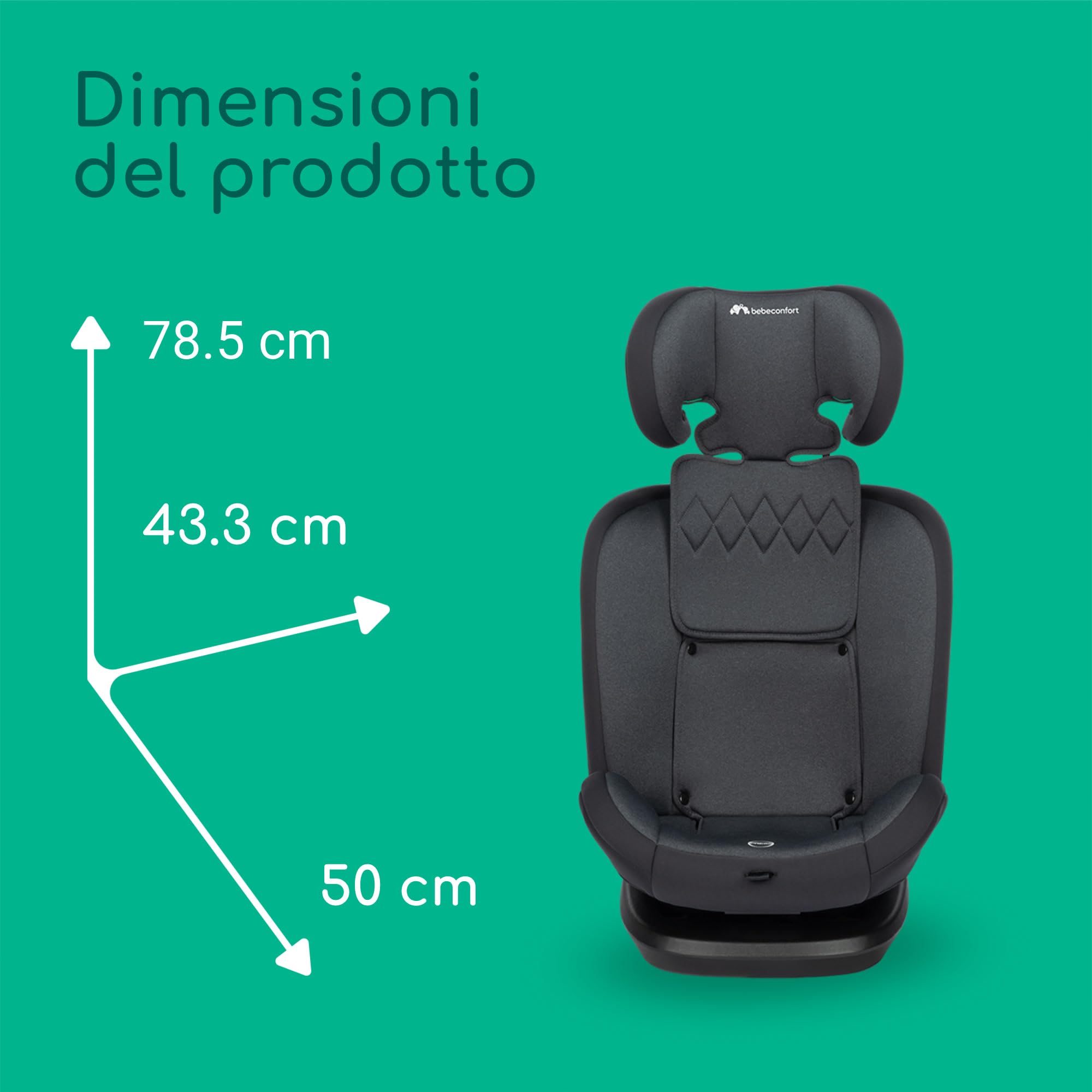Bébé Confort EverFix i-Size Seggiolino Auto Tinted Black 76-150