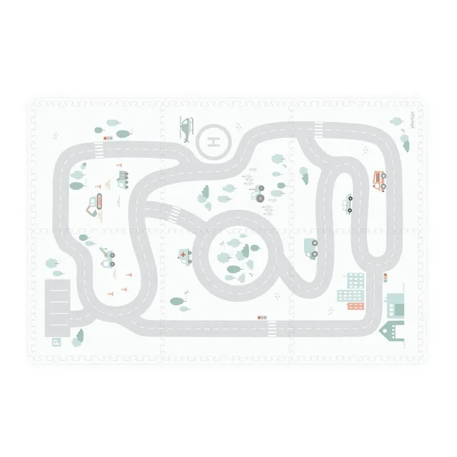 Play & Go EEVA Tappeto Gioco Puzzle 120x180cm reversibile