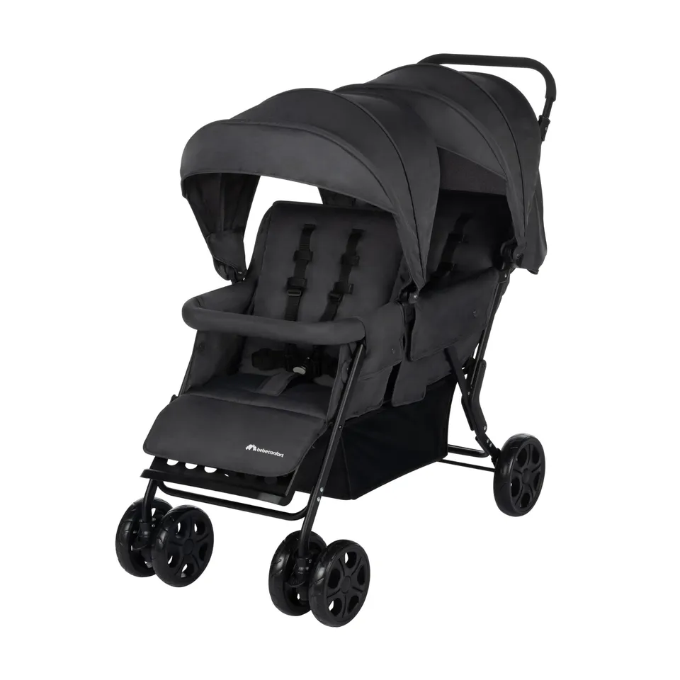 Bebé Confort Teamy passeggino gemellare Mineral Graphite doppio