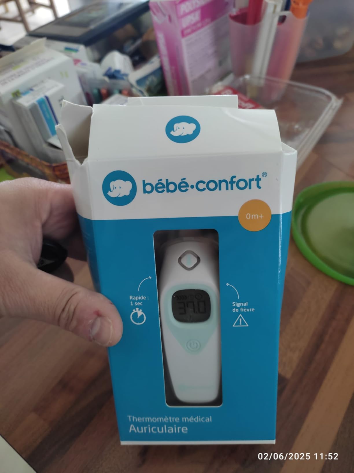 Bebé Confort termometro auricolare digitale bianco 1 secondo