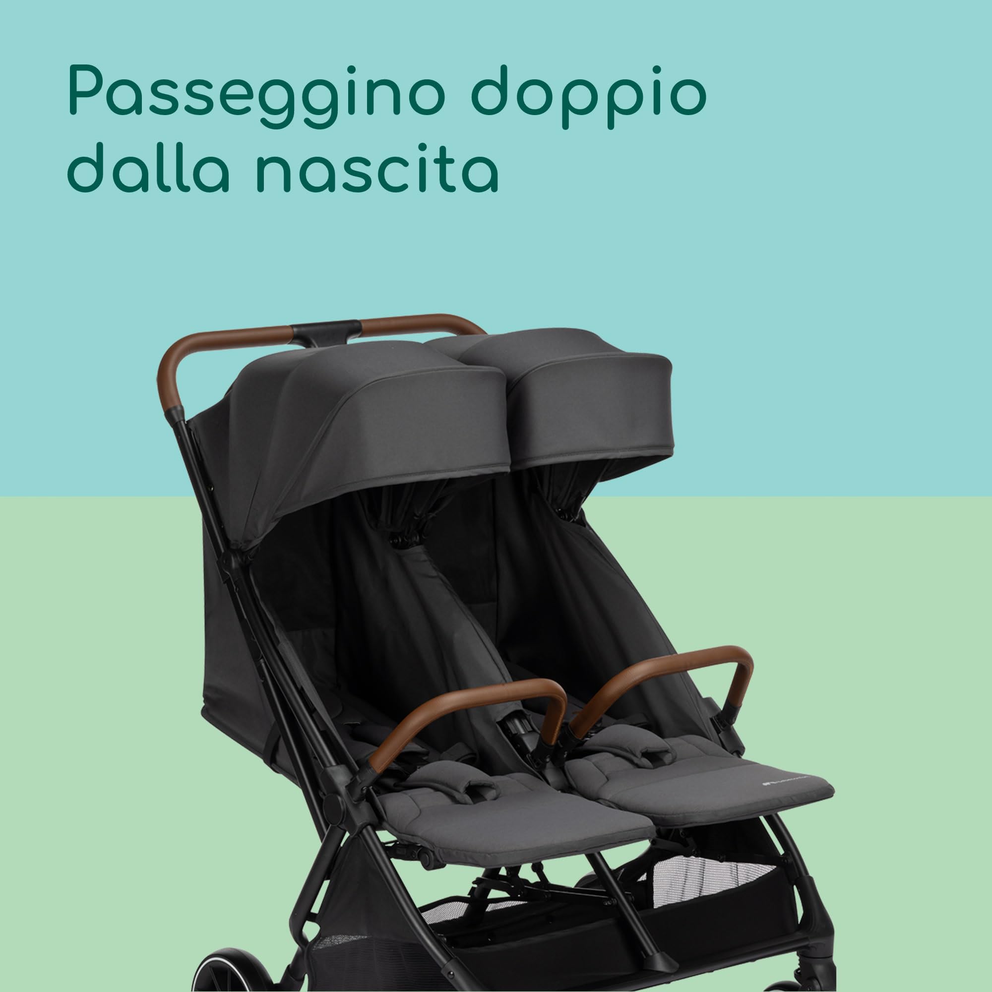 Bebé Confort Mane passeggino gemellare Mineral Graphite