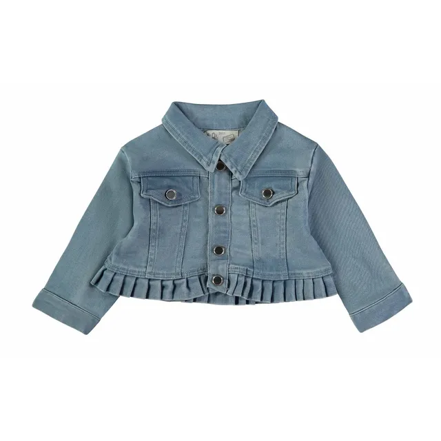 Wonderlife 161425 giacca jeans bambina 9 Mesi denim elasticizzato