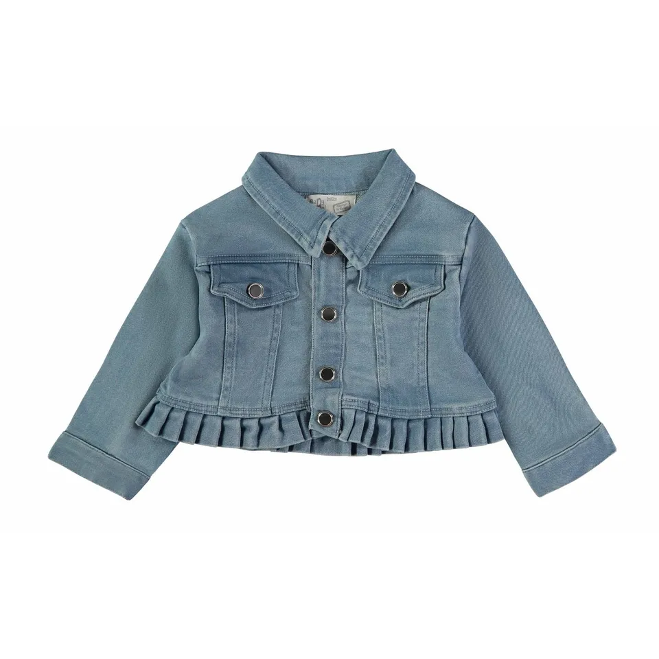 Wonderlife 161425 giacca jeans bambina 9 Mesi denim elasticizzato