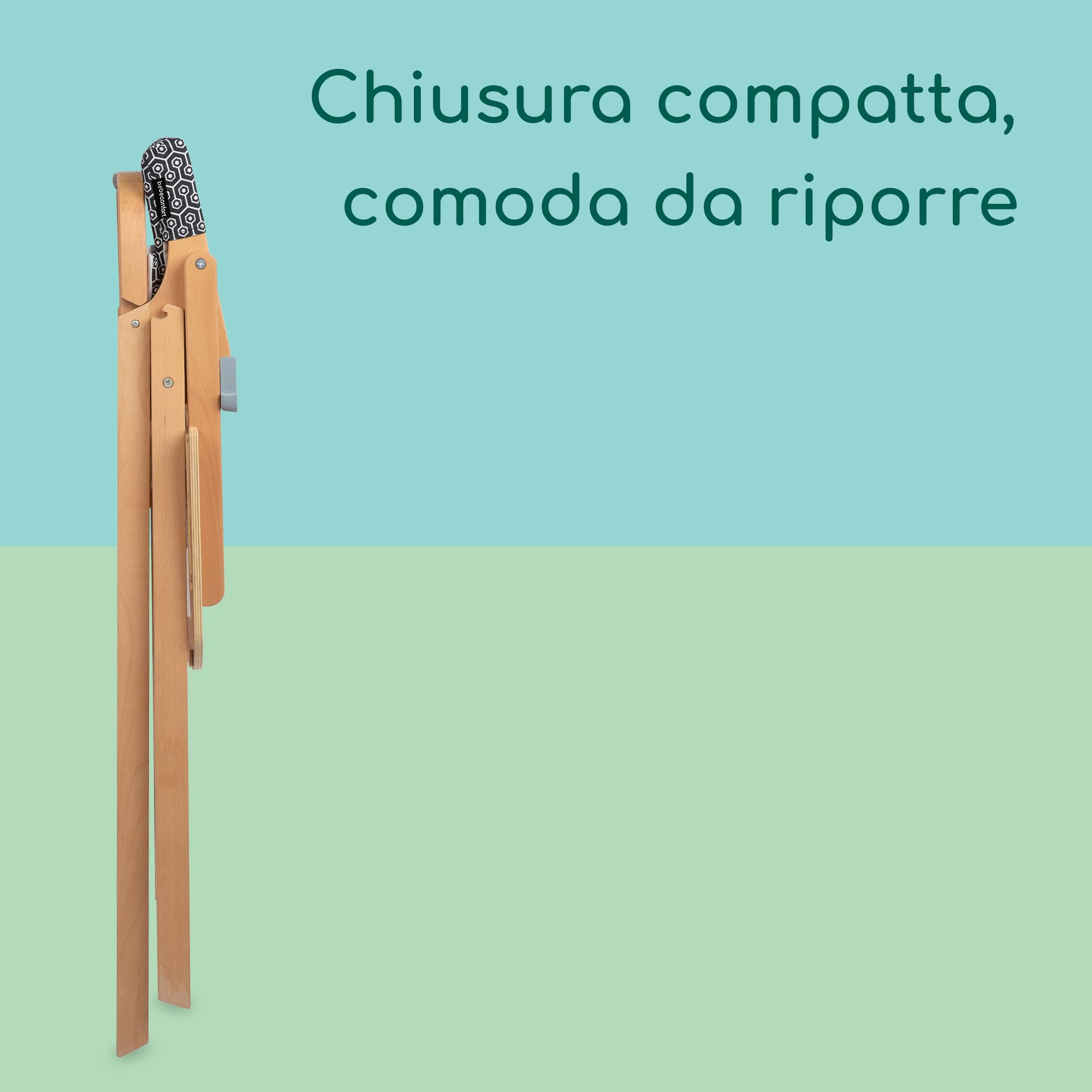 Bebé Confort Nordik Seggiolone Legno Natural Geometric