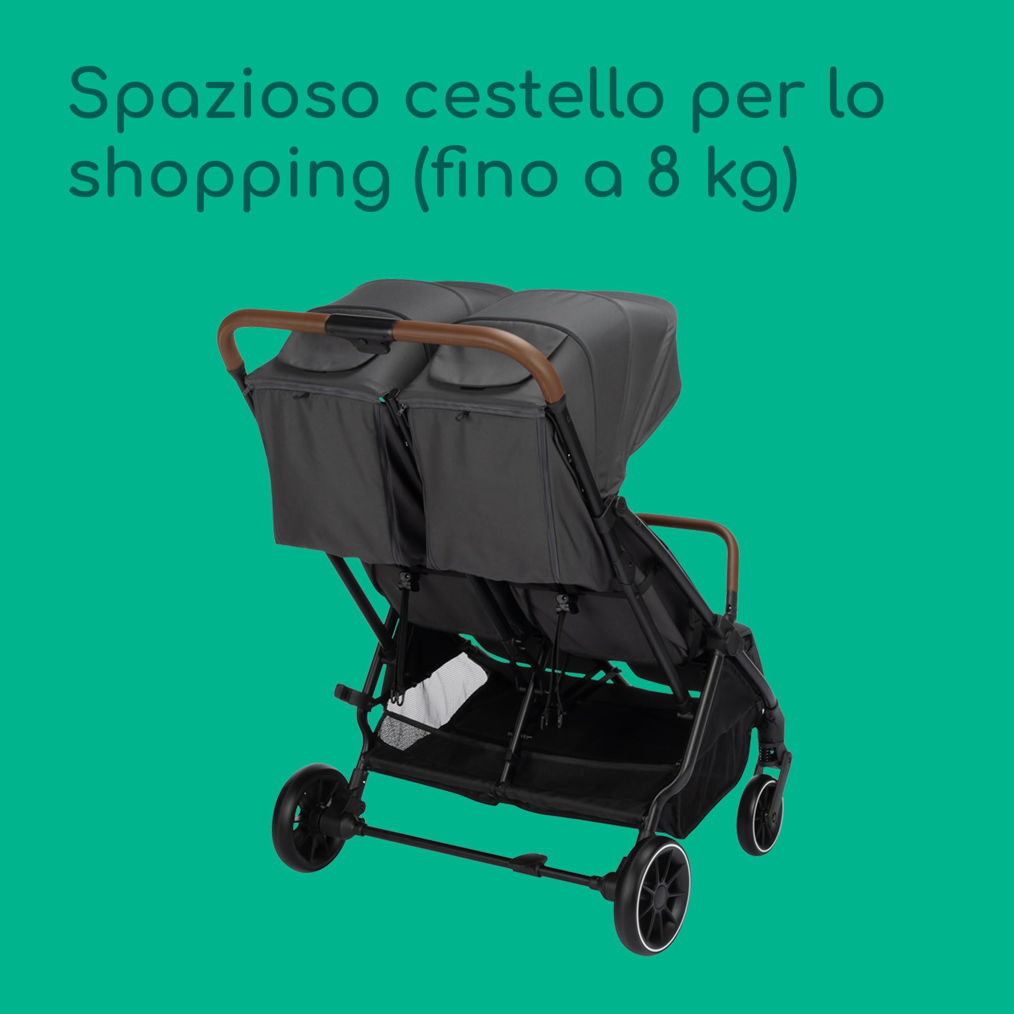 Bebé Confort Mane passeggino gemellare Mineral Graphite